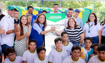 Gracinha Caiado abre Goiás Social e entrega reforma de escola em São Miguel do Araguaia